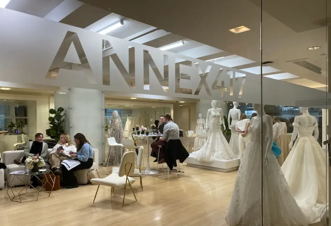 Melange de blanc bridal market in ANNEX417, NY