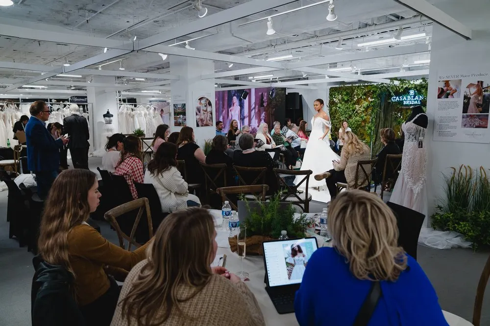 Designer Bridal Gowns Wholesale Booth at Chicago Bridal Market